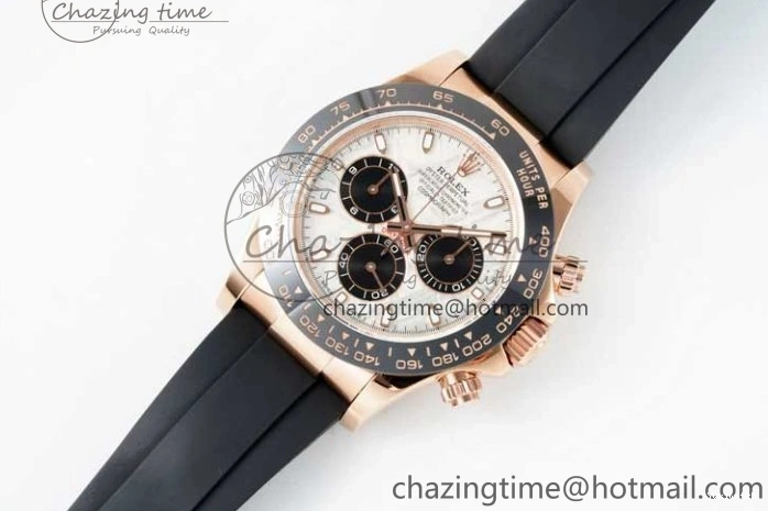 Dial QF Oysterflex Meteorite Strap SA4130 on Best 1:1 Edition Rubber 116515 Daytona 0718